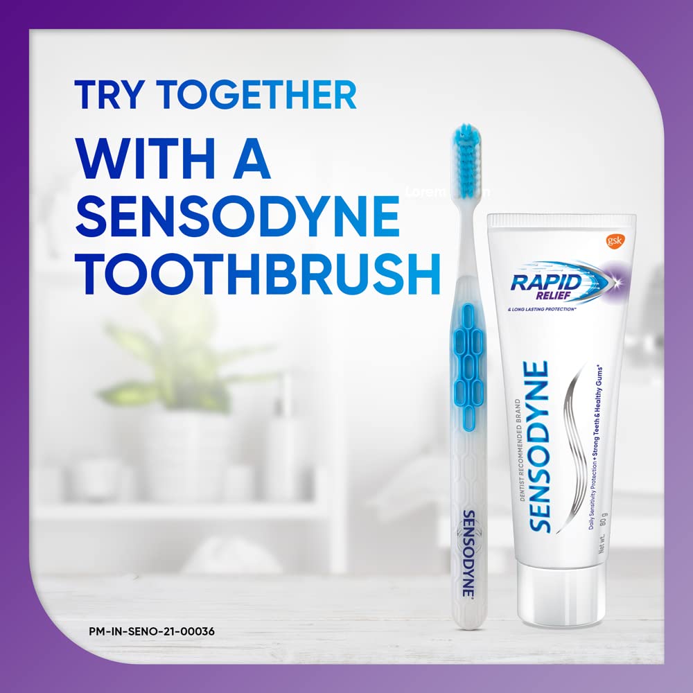 Back packaging details on Sensodyne toothpaste