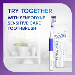 Product packaging shot for Sensodyne Rapid Relief toothpaste