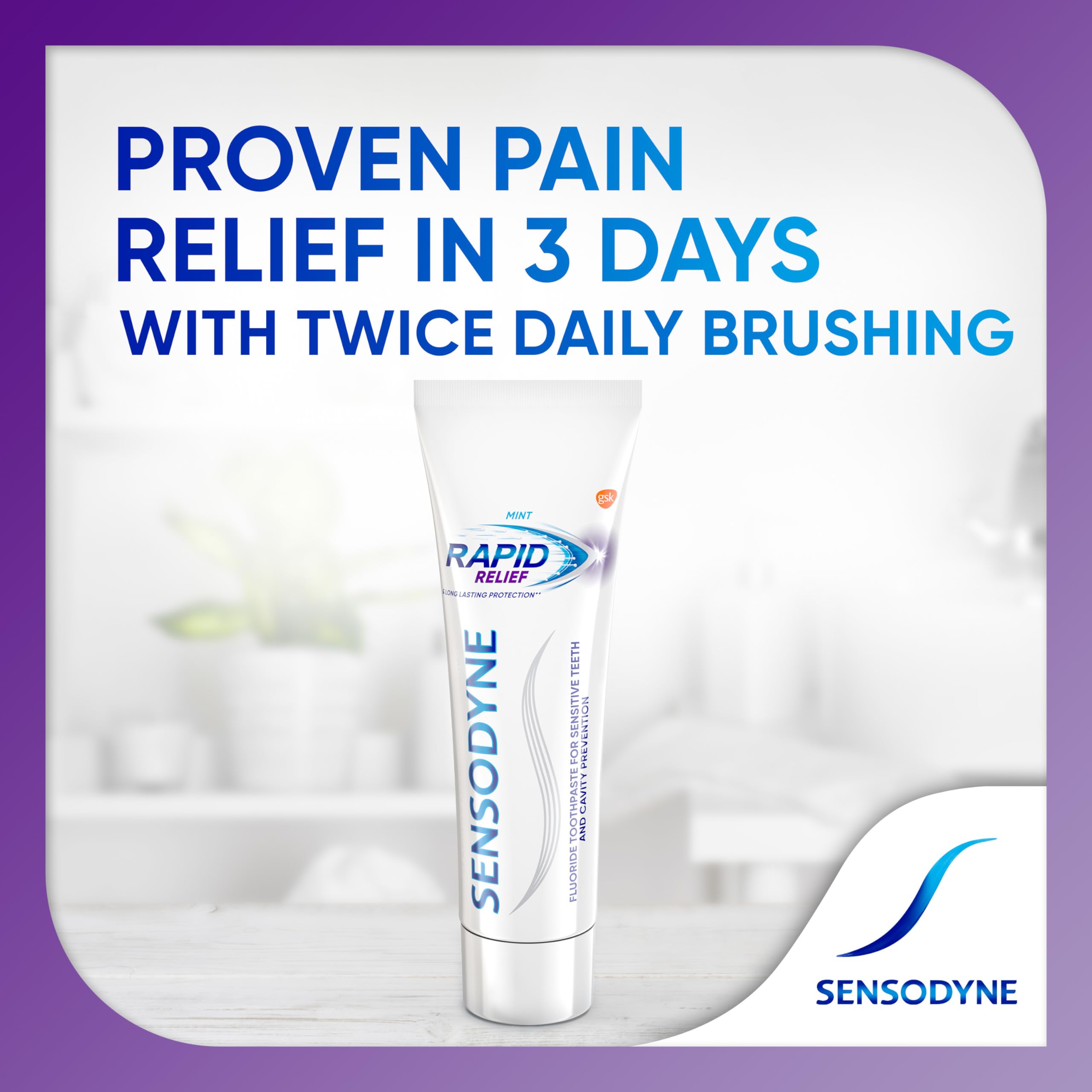 Toothpaste highlighting cavity protection and stain removal