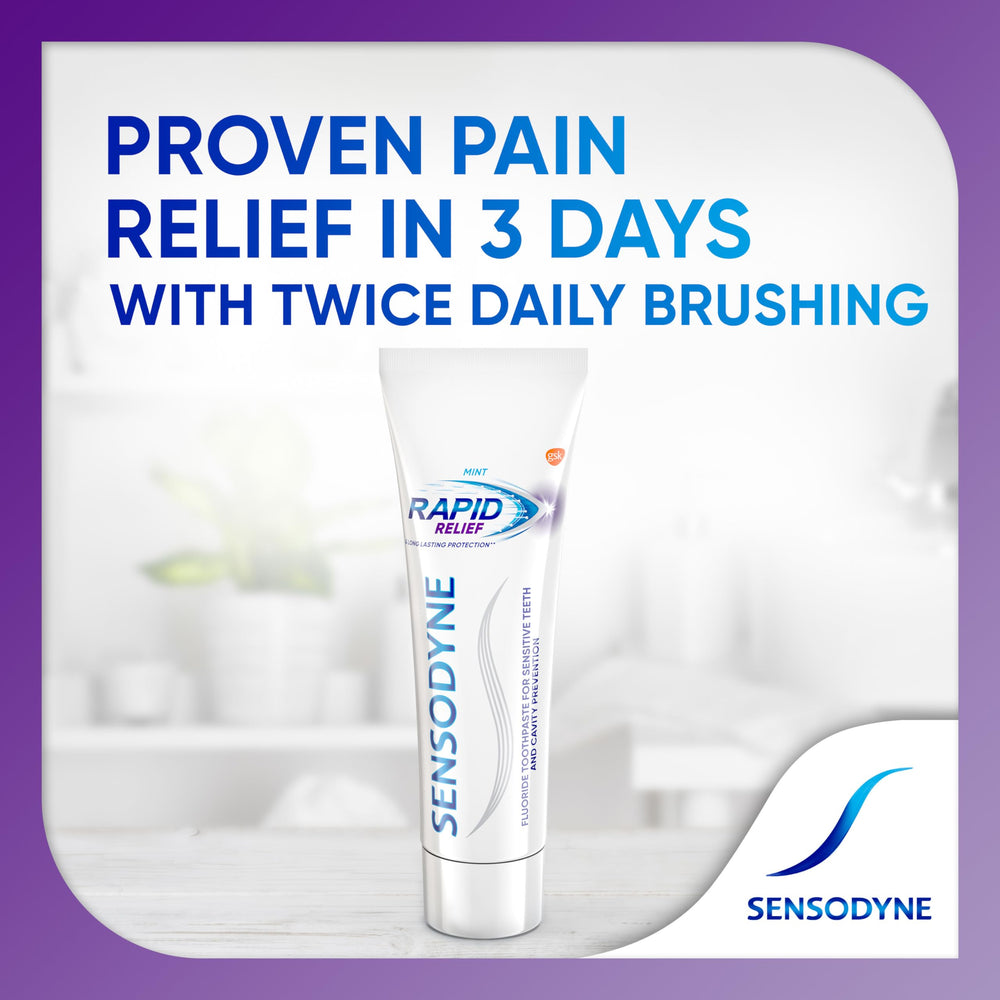 Toothpaste highlighting cavity protection and stain removal