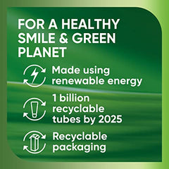 Mint leaves beside Sensodyne toothpaste for fresh breath