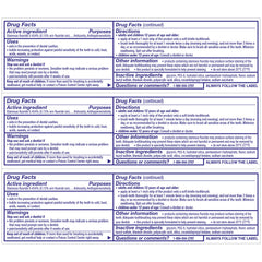 Toothpaste tube with focus on whitening claim