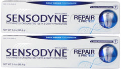 Sensodyne Repair & Protect toothpaste 3.4 oz tube, pack of 2 (front view)