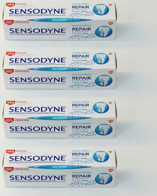 Sensodyne Repair & Protect Extra Fresh toothpaste 75ml (4-pack) – Italian import