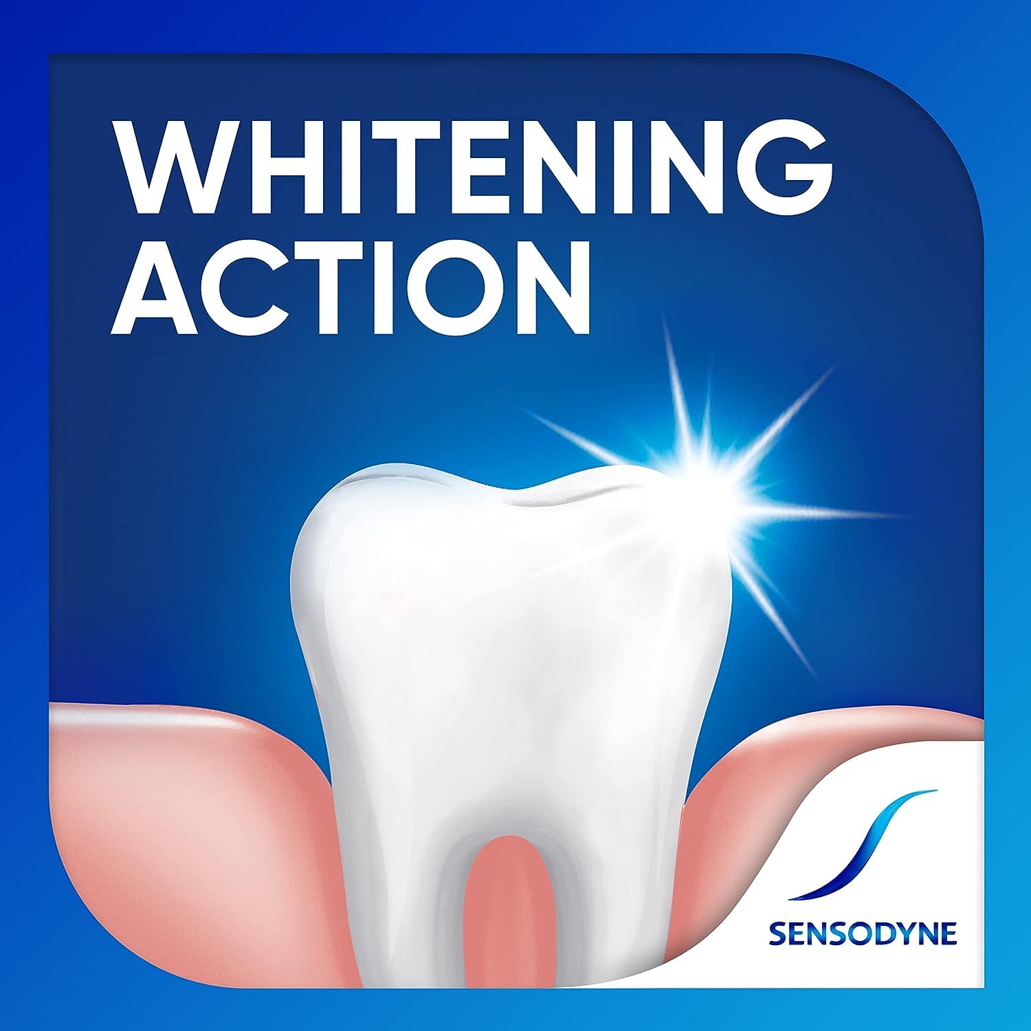 Three tubes shown on packaging front of Sensodyne Repair and Protect Mint