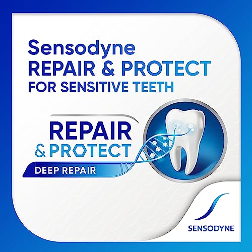 Final pose of Sensodyne toothpaste with cap closed