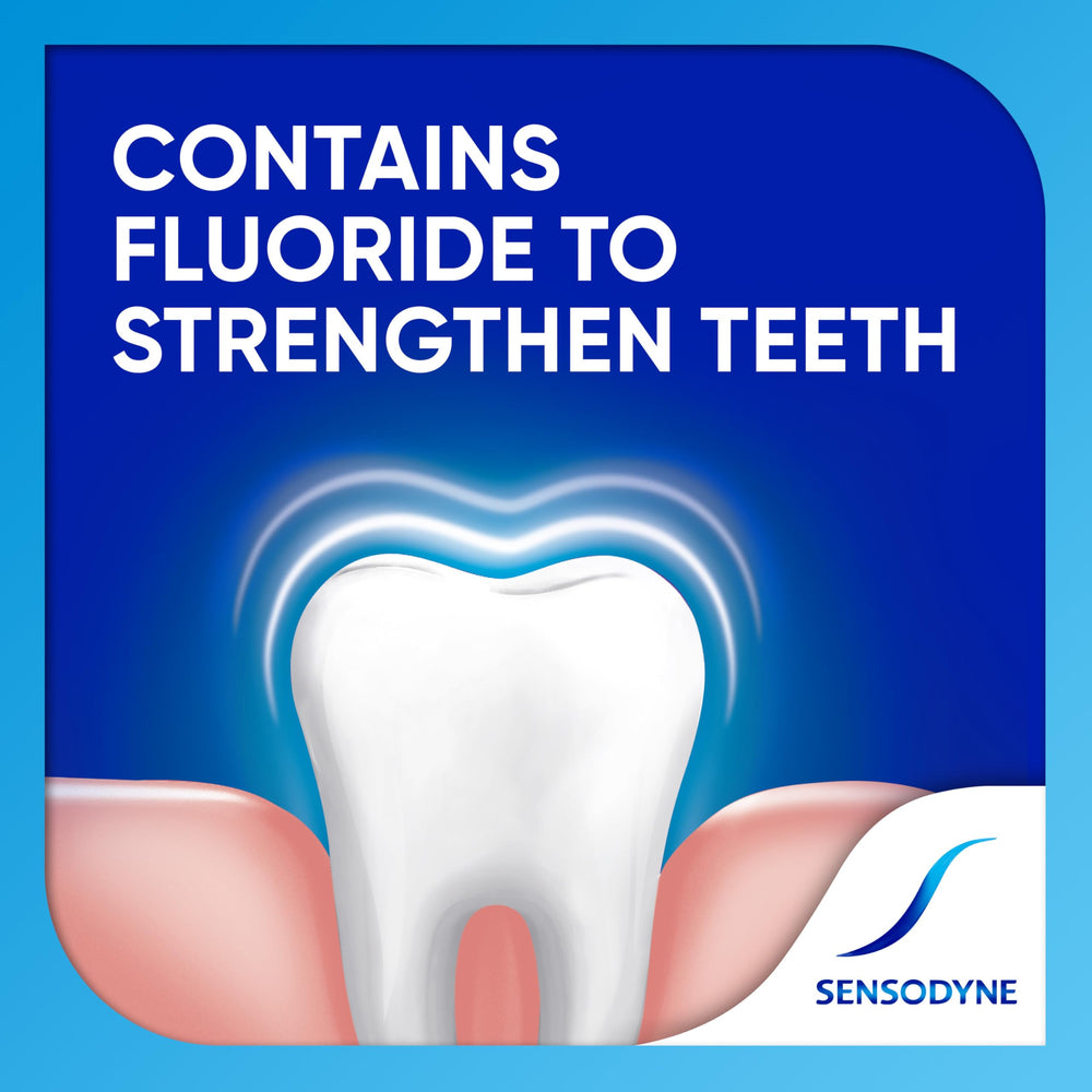 Travel-friendly TSA-approved Sensodyne toothpaste tubes