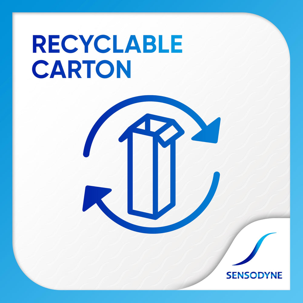 Whitening and fresh breath benefits on Sensodyne Complete Protection
