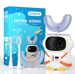 Sensory 360 kids toothbrush astronaut white – front view