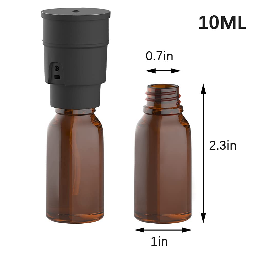 Close-up of three mist intensity levels