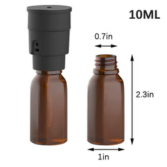 Close-up of three mist intensity levels