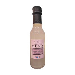 Seoul Naturals aftershave bottle pour showing premium packaging and lasting fragrance