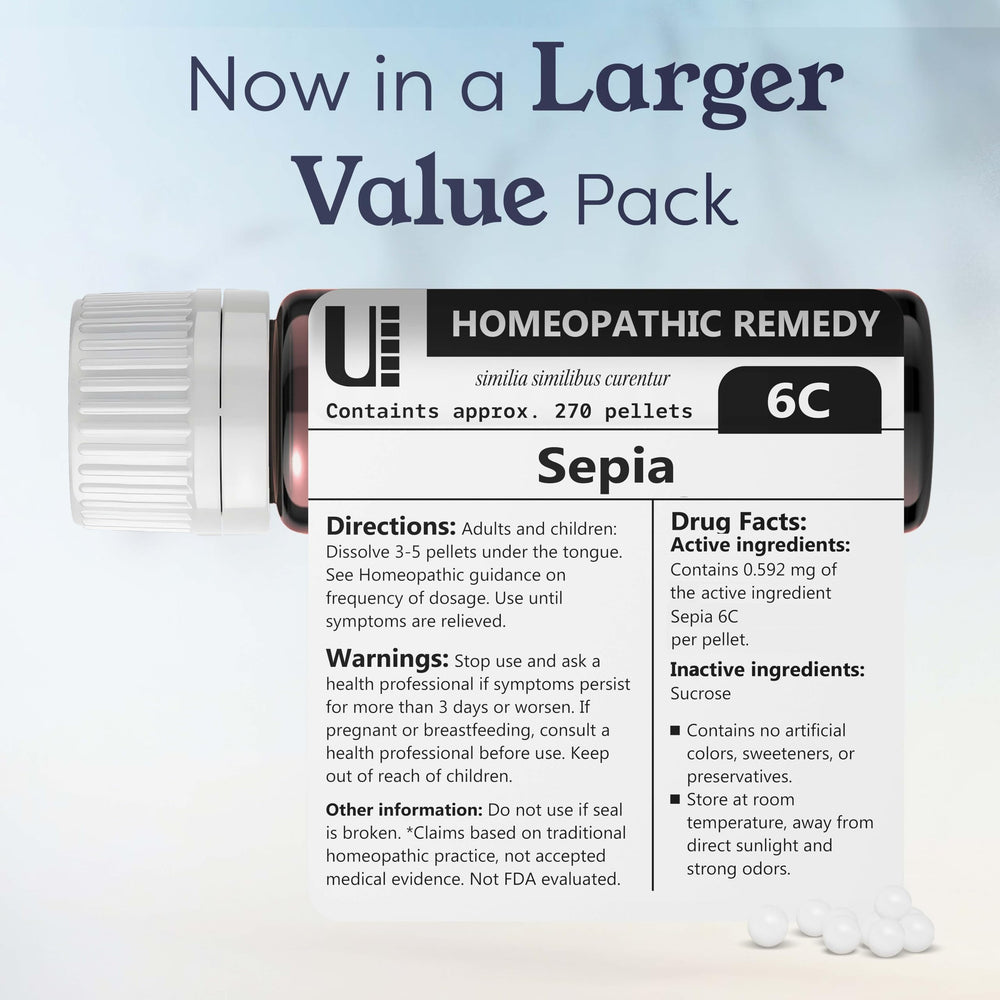 Eco-friendly bottle design for Sepia 6C 270 pellets