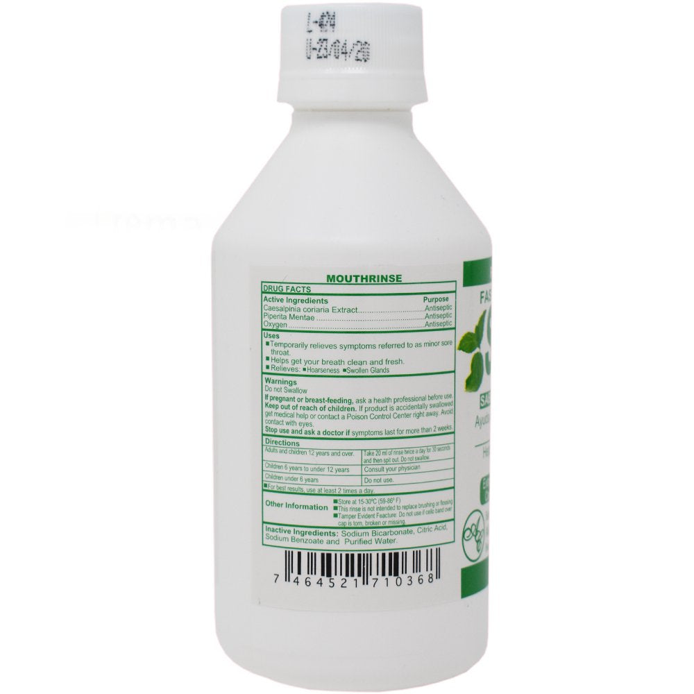 Pouring Septicon Mint Flavor 8 fl oz into a glass