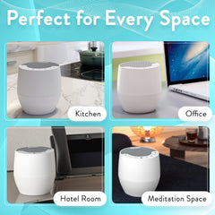 Serene Evolution compact design image shows sleek black unit fitting small spaces.