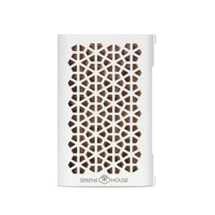 Serene House Puccini lava rock diffuser on car vent enables portable aromatherapy.