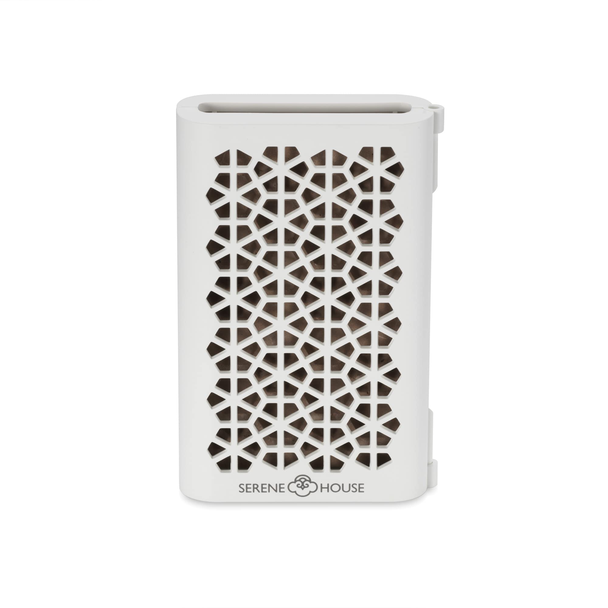 Serene House Puccini vent clip functional design in white.