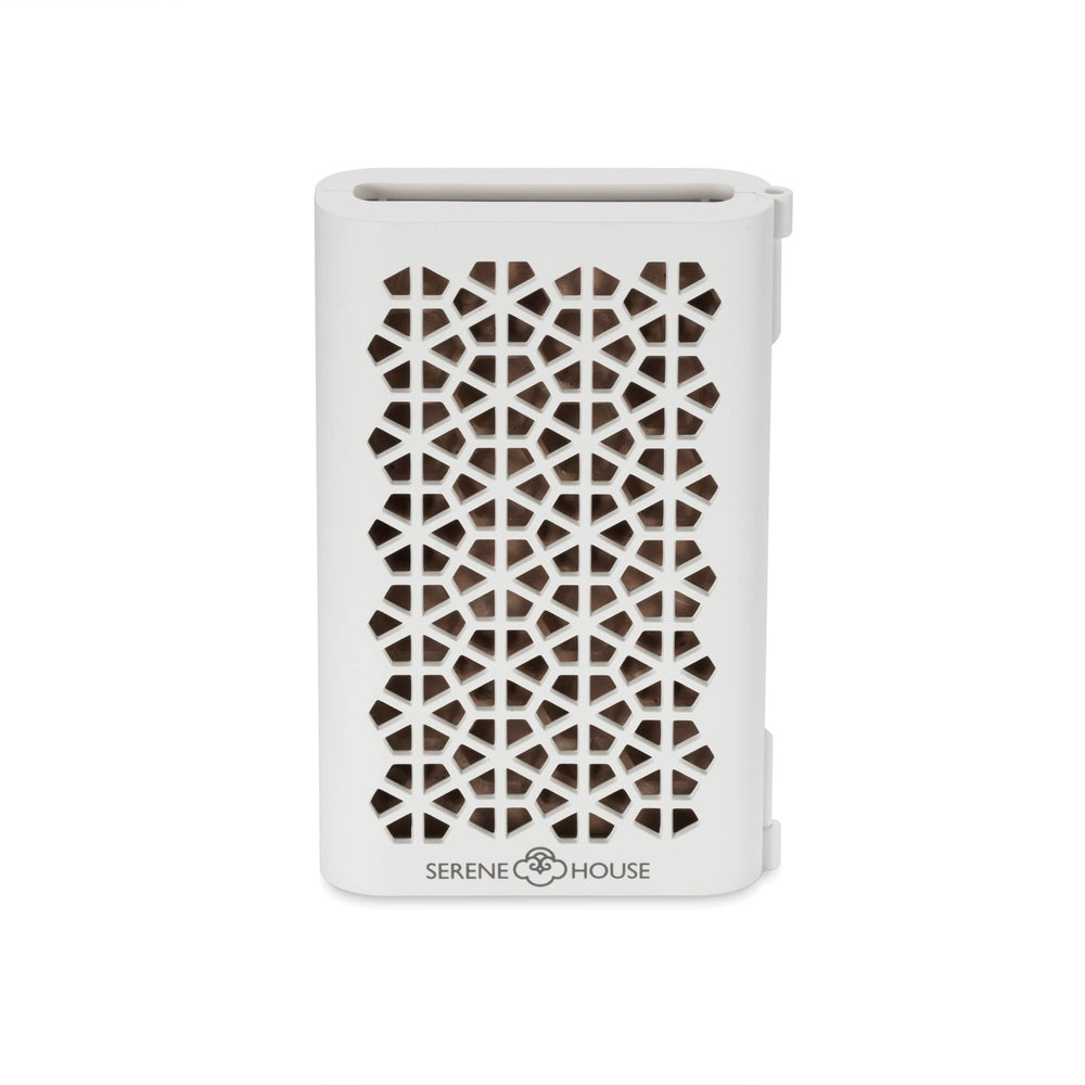 Serene House Puccini vent clip functional design in white.