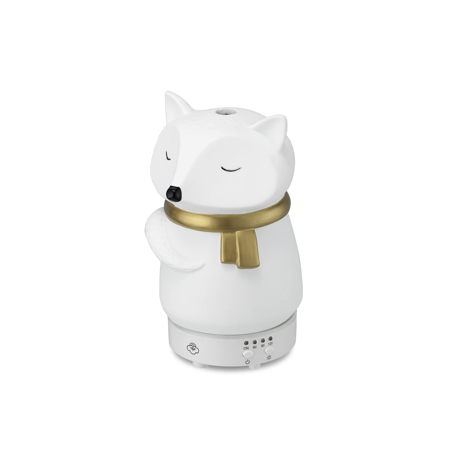 Serene House Snow Fox diffuser with 7-color LED glow for ambient mood lighting