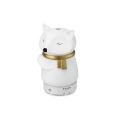 Serene House Snow Fox diffuser with 7-color LED glow for ambient mood lighting