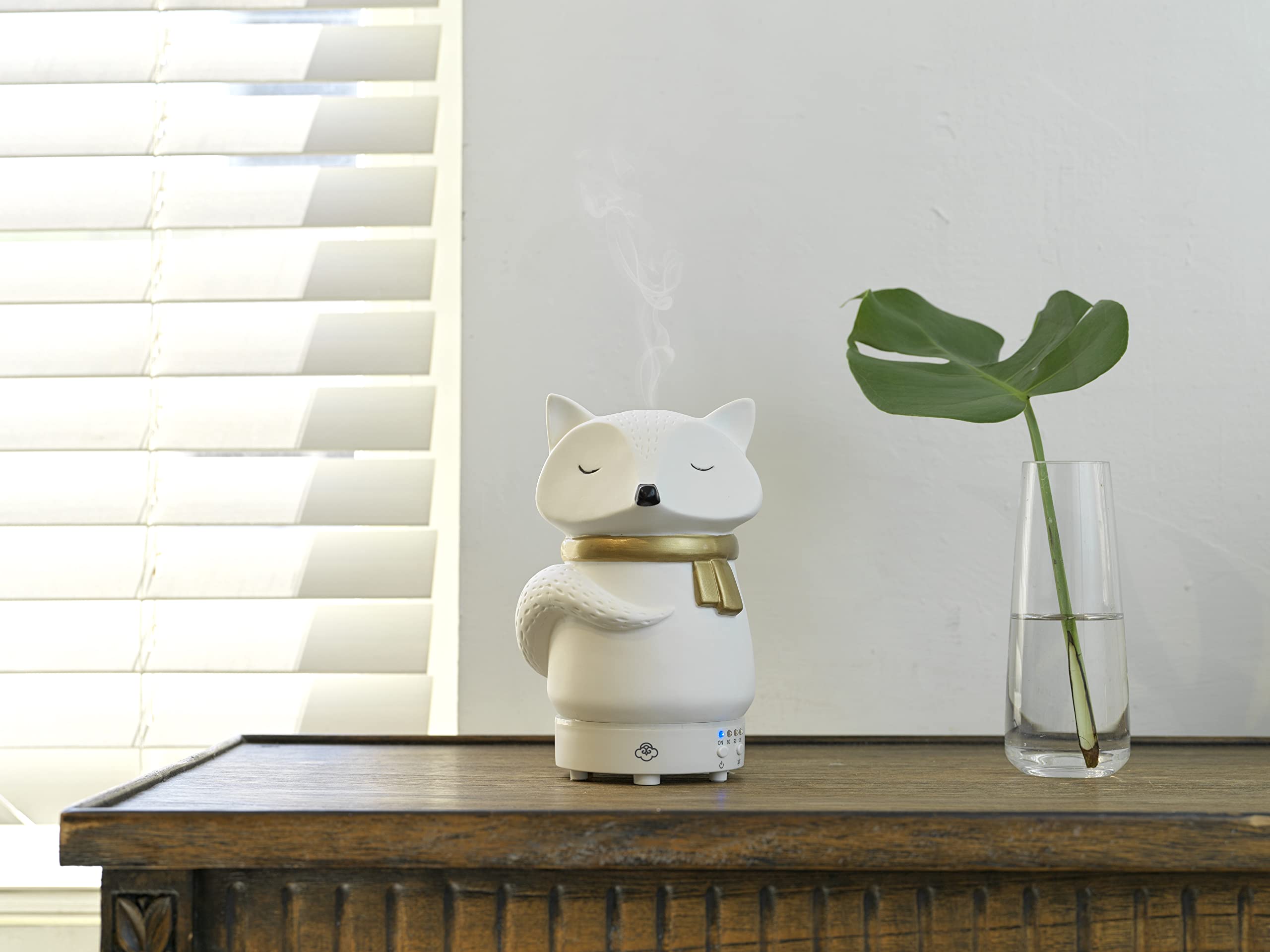 Serene House Snow Fox in a cozy room setup showing decor harmony