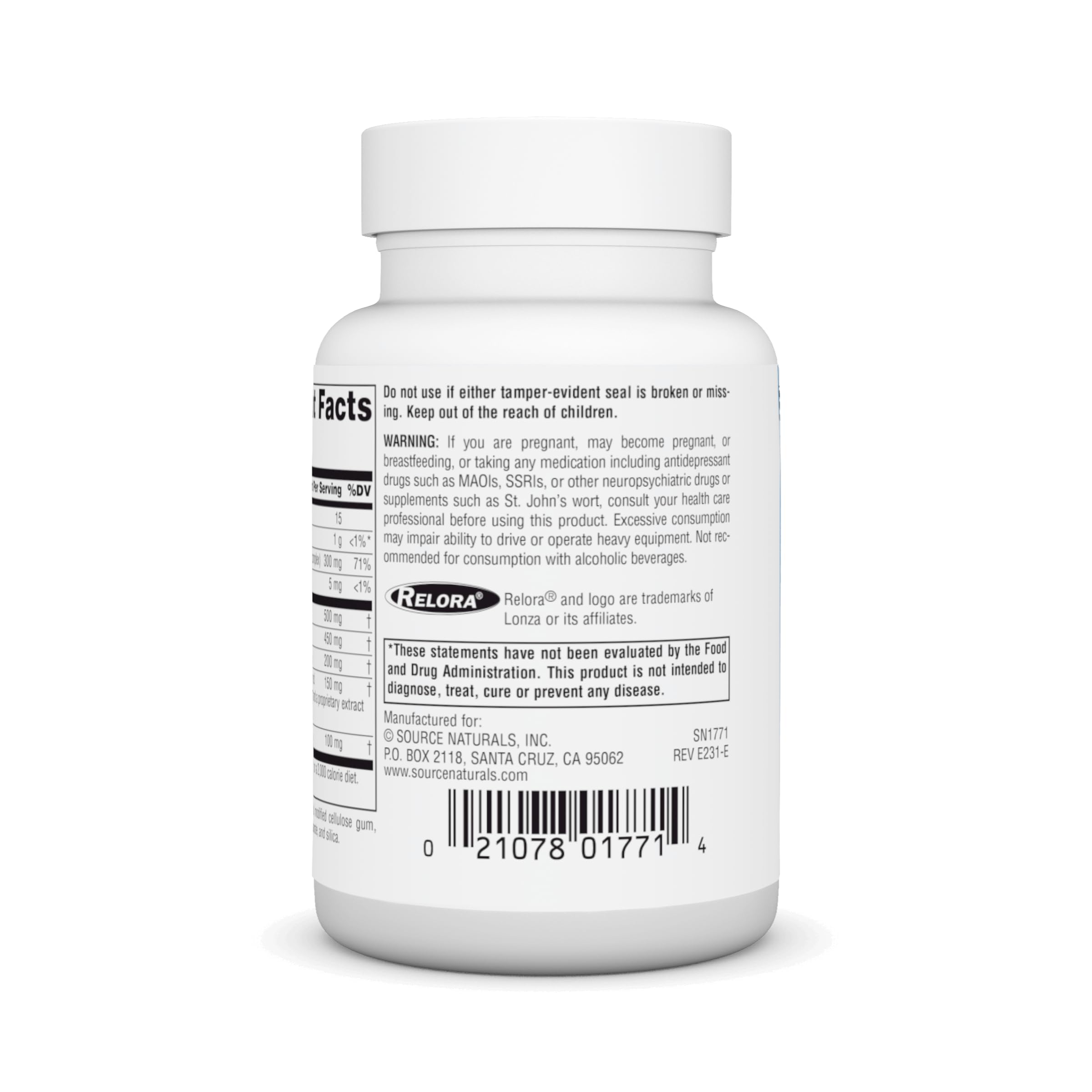 Serving suggestion showing 2 tablets daily