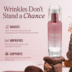 Serenity Dew Serum pump dispense, easy application for quick skincare.