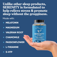 Two Serenity Sleep vegan soft capsules