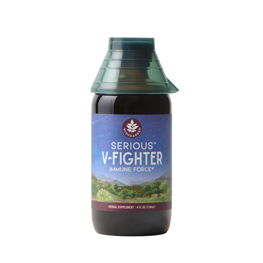 WishGarden Serious V-Fighter bottle with label