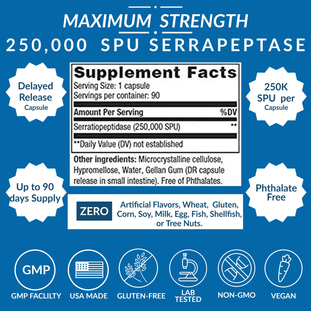 Serrapeptase 250k capsules
