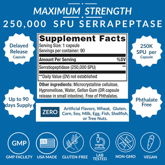 Serrapeptase 250k capsules