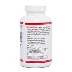 AST Enzymes Serrapeptase bottle label