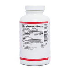 Capsules and bottle displaying acid-resistant coating