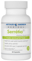 Arthur Andrew Medical Serretia Serrapeptase bottle with 30 capsules