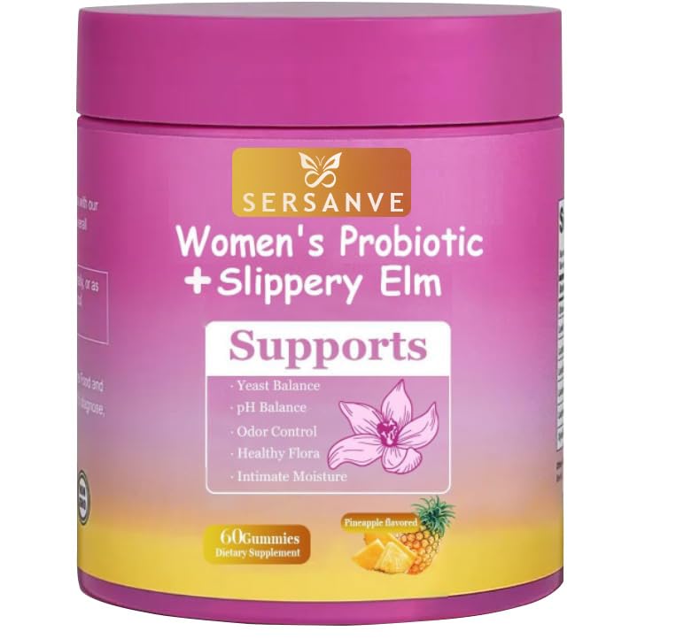 SERSANVE Feminine Probiotics Gummies Pineapple flavor bottle