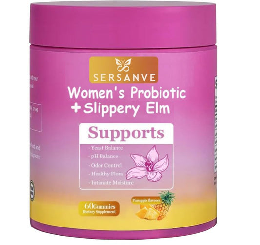 SERSANVE Feminine Probiotics Gummies Pineapple flavor bottle