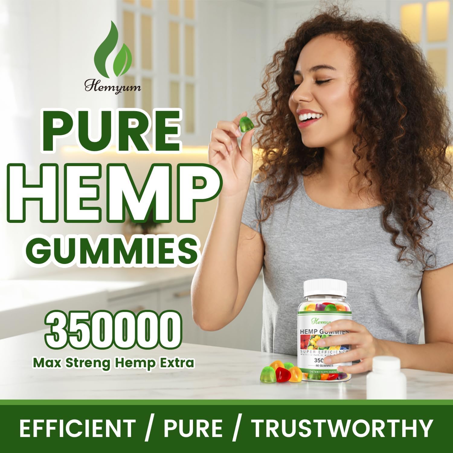 Serving suggestion of hemp gummies