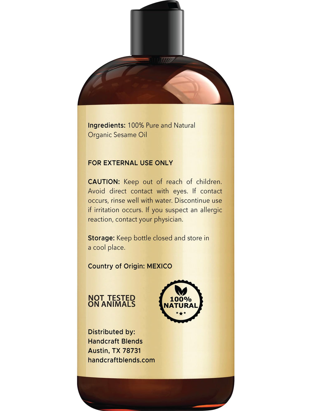 Sesame oil for skin care