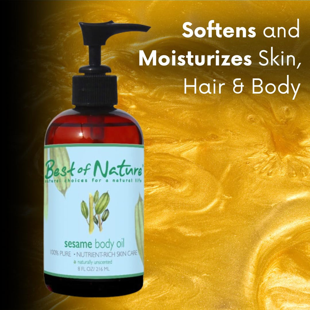 Deeply hydrating sesame oil for skin
