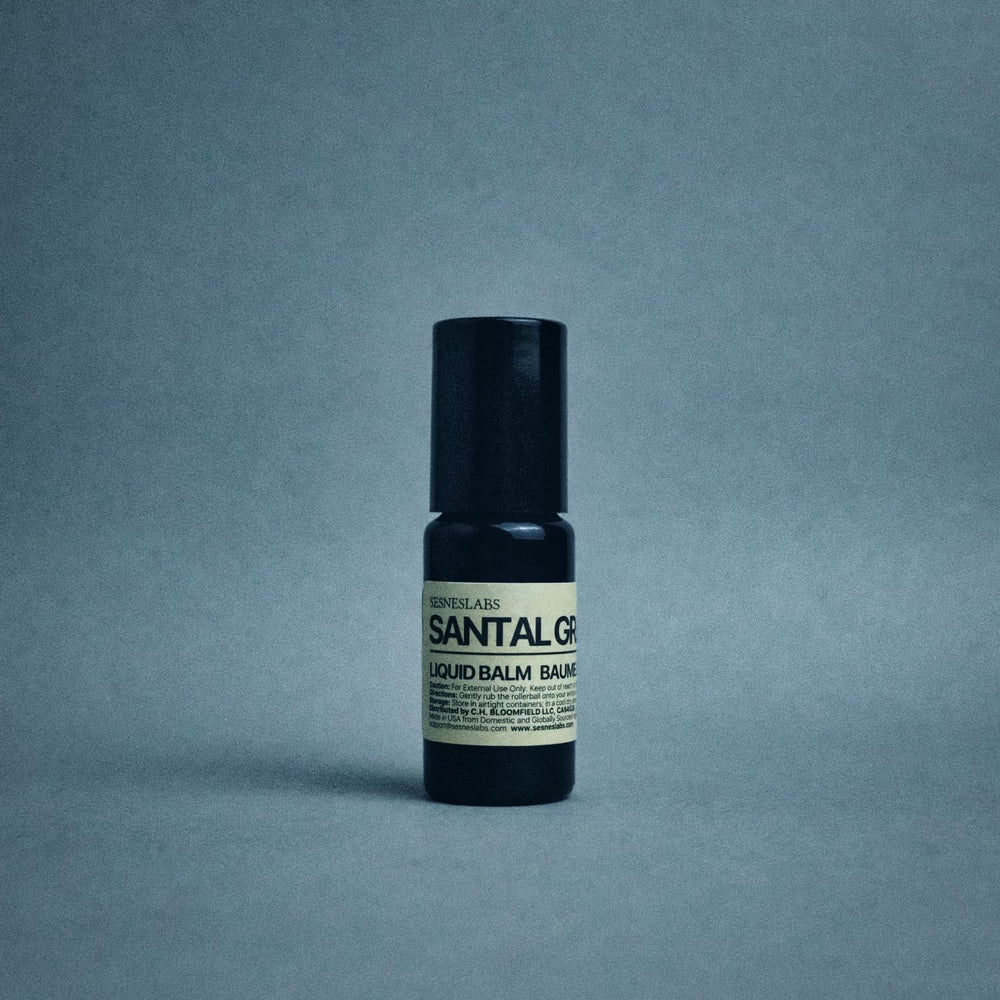 Santal Grass blend ingredients: eucalyptus, papyrus, cardamom, sandalwood