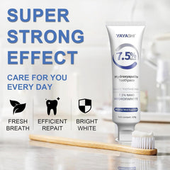 Toothbrush with Gentle Mint toothpaste lather