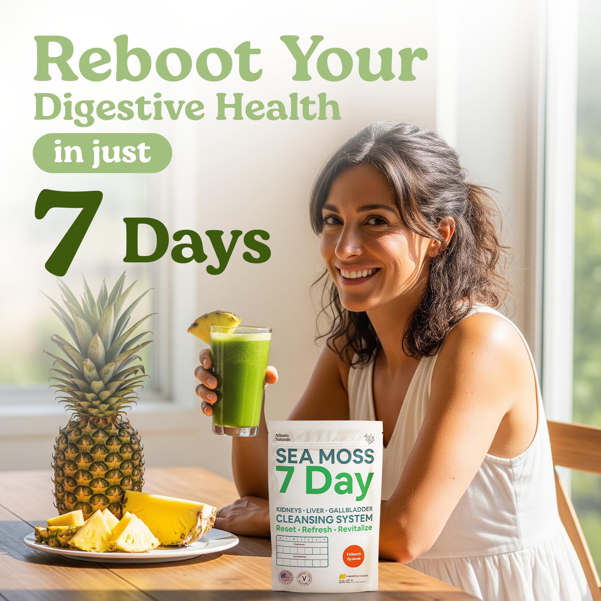 Seven-day detox program icon representing a full-body cleanse.
