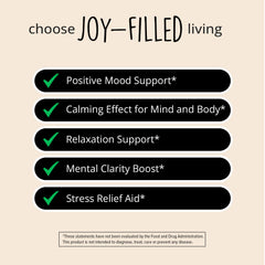 Illustration of the seven herbs in the Joy-Filled Mood Support formula