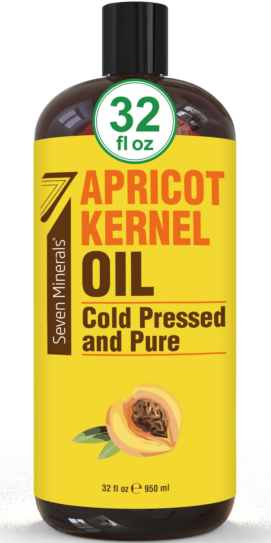 Seven Minerals Apricot Kernel Oil 32oz bottle – hero image