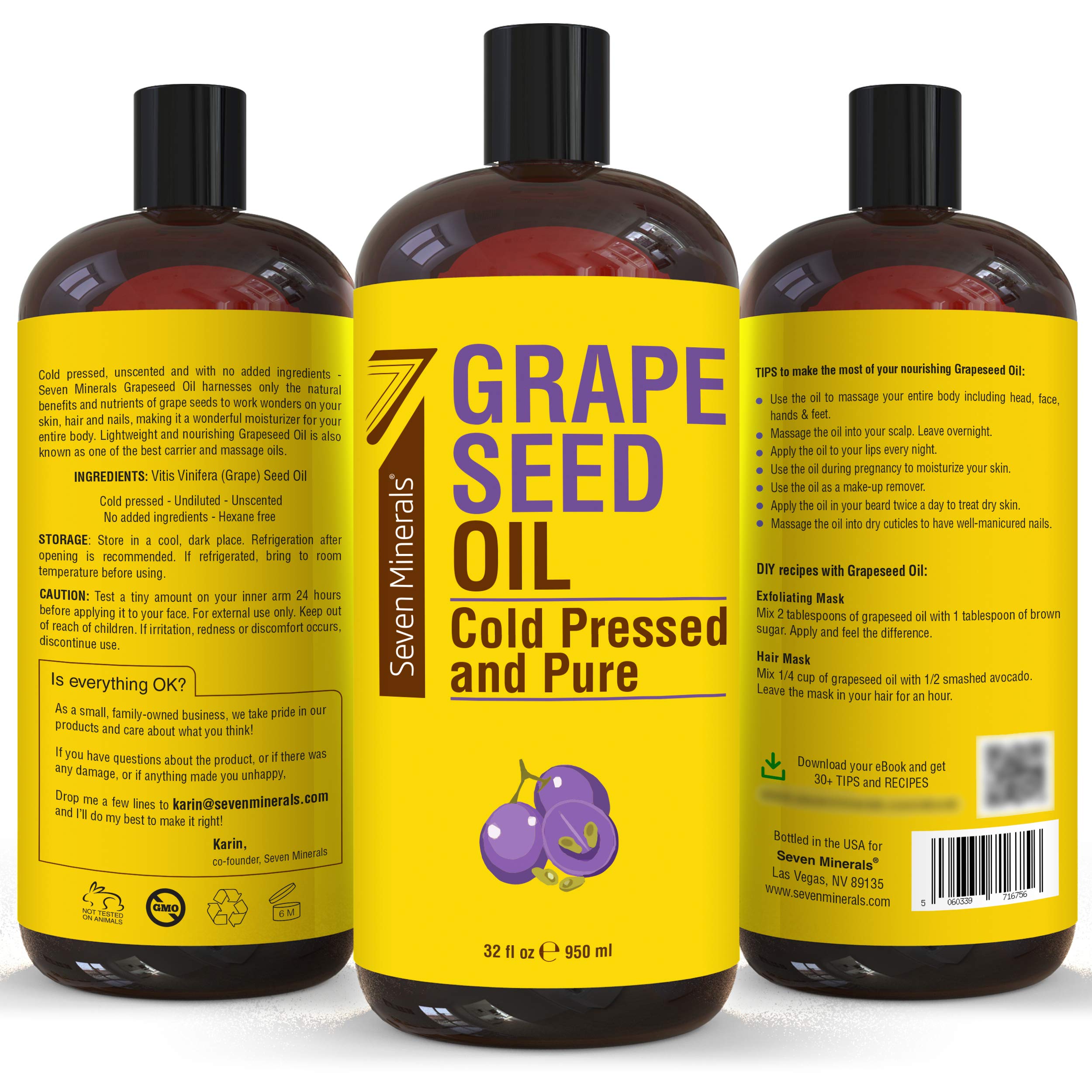 Grapeseed oil ingredients