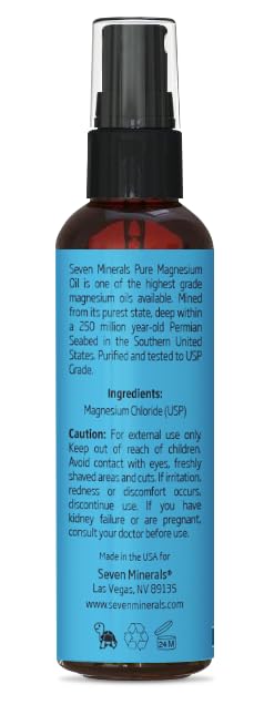 Travel-size pure magnesium oil spray 2 fl oz