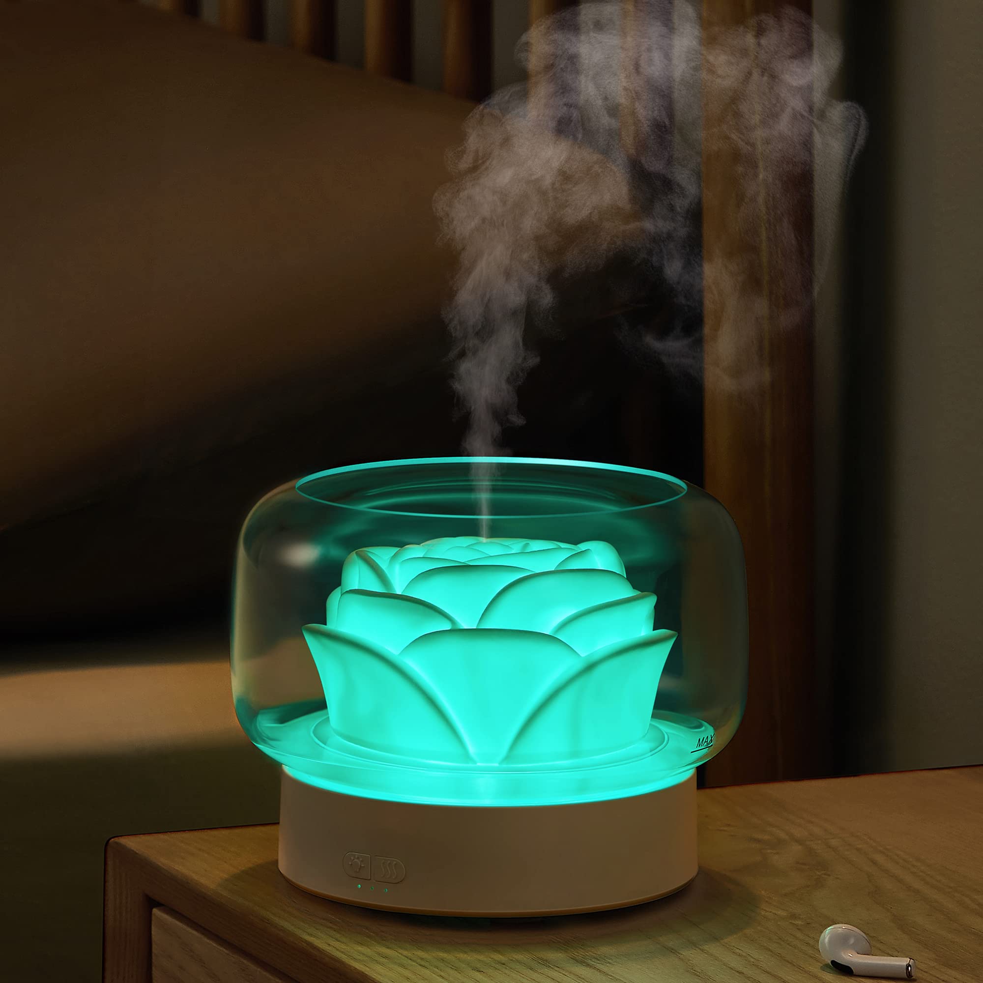 SEVEYEE 500ml aromatherapy diffuser white front view for large room