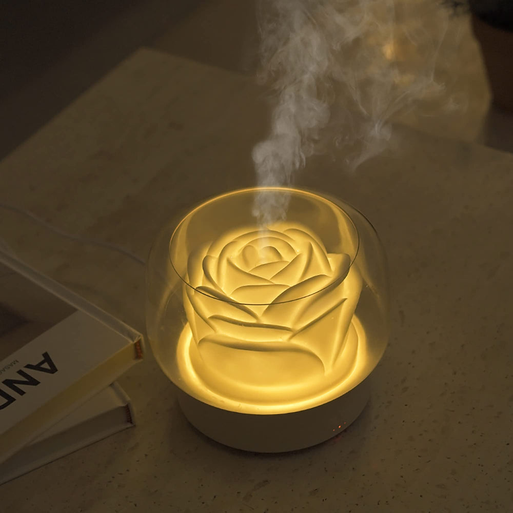 Close-up of BPA-free material and quiet operation on SEVEYEE diffuser