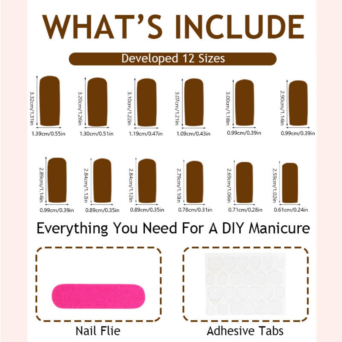 Sevgob packaged nails in a tidy box for easy storage