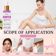SEWOG After-shave care on skin showing hydration and redness reduction.